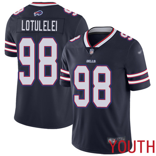 Youth Buffalo Bills 98 Star Lotulelei Limited Navy Blue Inverted Legend NFL Jersey